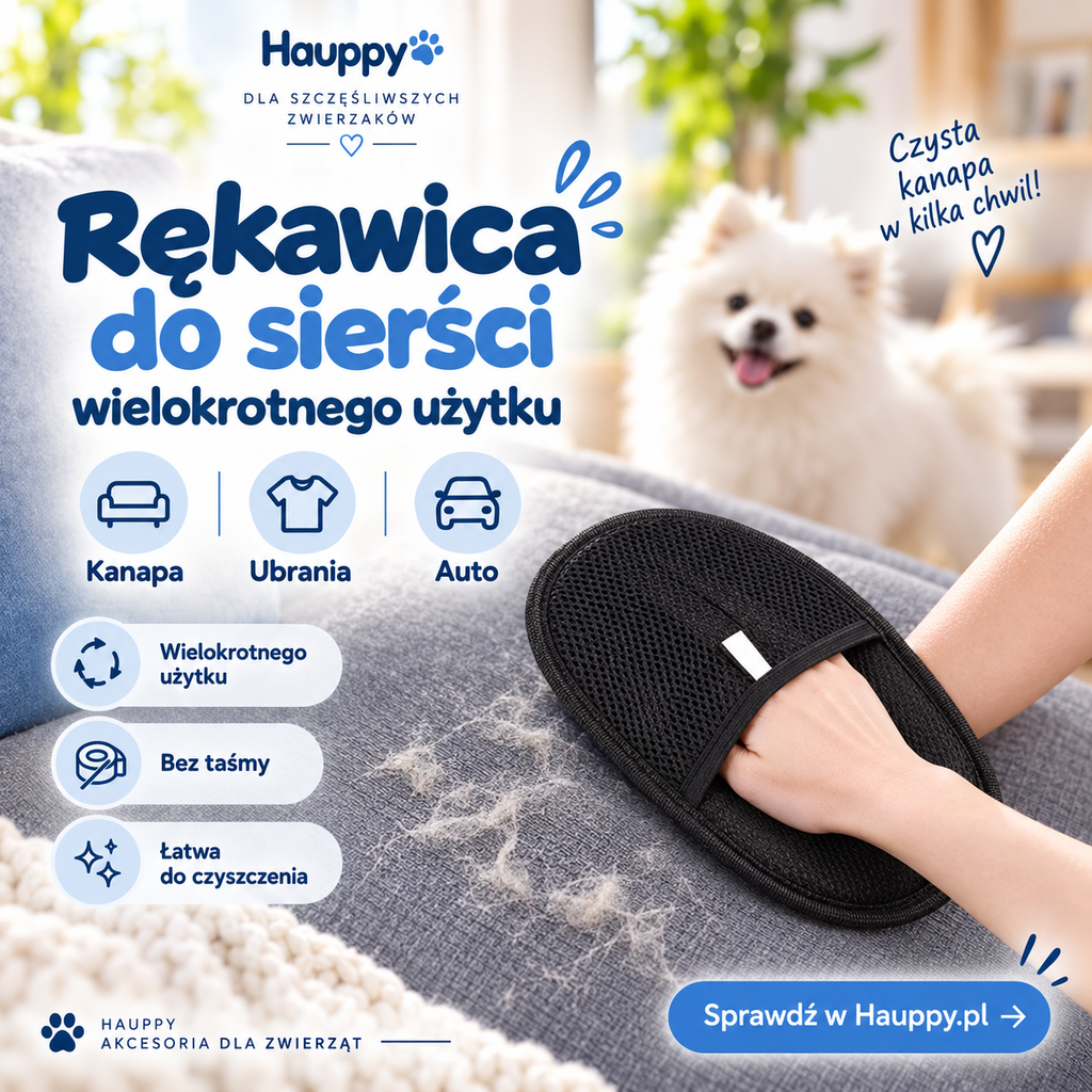Rękawica na sierść psa i kota