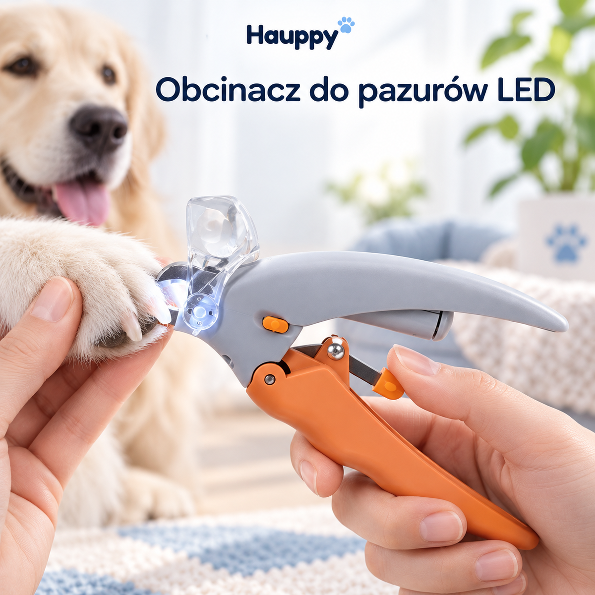 Obcinacz do pazurów psa i kota z lampką LED