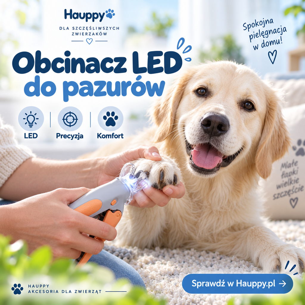 Obcinacz do pazurów psa i kota z lampką LED